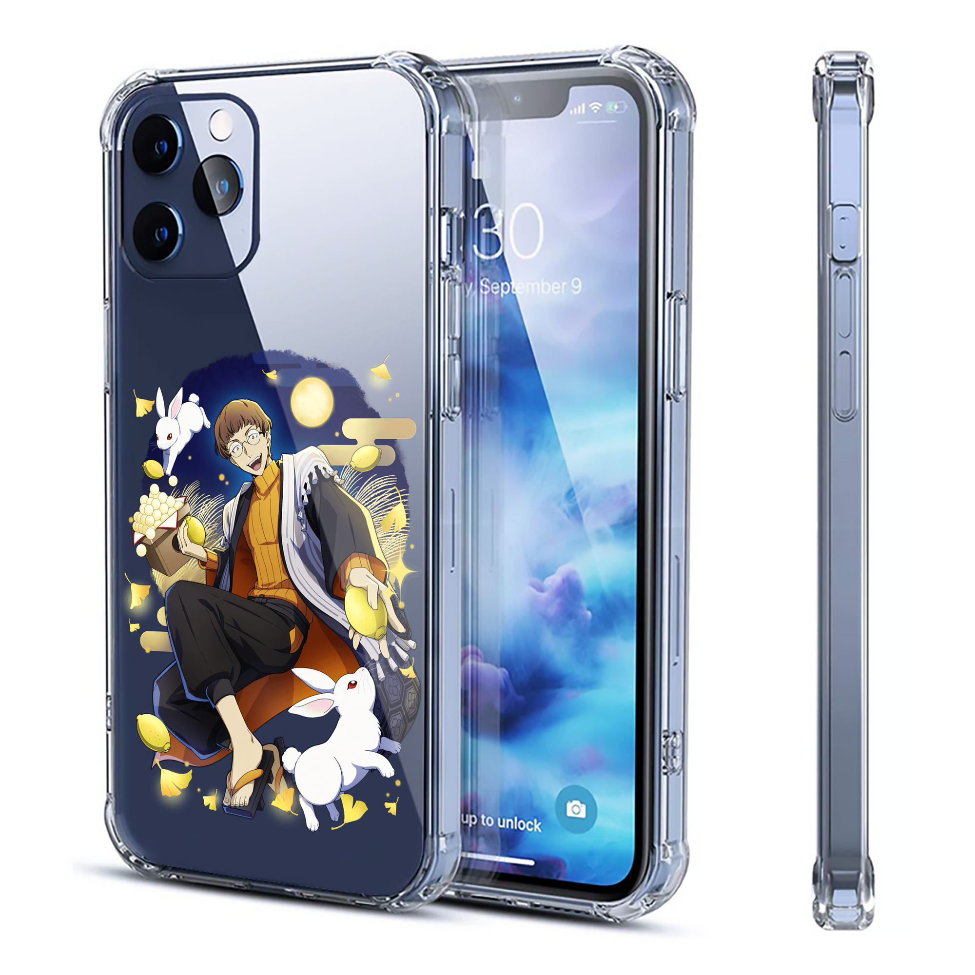 （画像用） 文豪ストレイドッグス Bungo Stray Dogs 【iPhone 12シリーズ対応】透明スマホケース（クリアソフトケース）